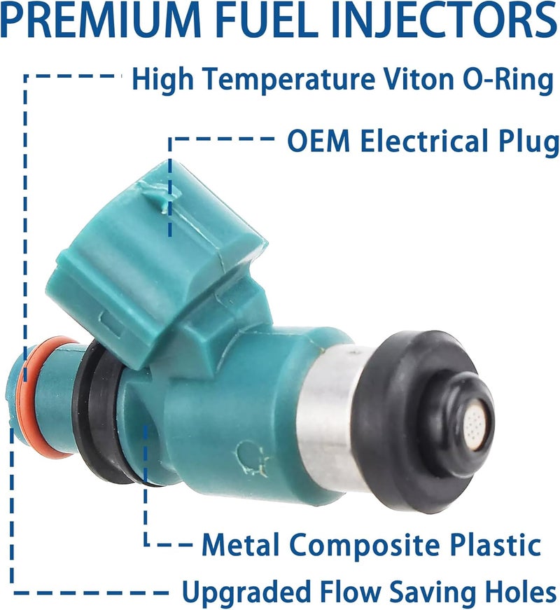 JEEFHO 16450-HP5-603 Fuel Injectors Fuel Injector Nozzle Fit for 2007-2013 Honda Rancher 420, 2012-2013 Honda Foreman 500. Replaces# GX1039IJ105XG, 16450-HP5-603 - Image 2